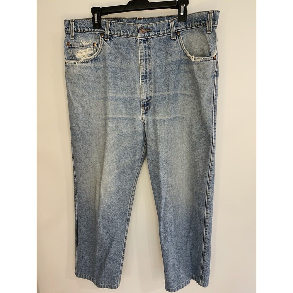 Vintage Levi's 540 Brown Tab Light Wash Jeans Men's 40 x 30
